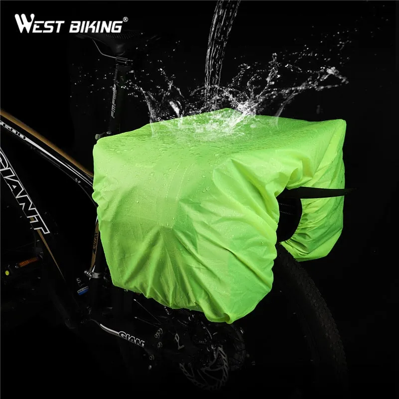 25L Large Capacity Bicycle Rear Seat Bag Rain Cover Outdoor Cycling MTB Road Bike Rear Seat Trunk Double Pannier Bag