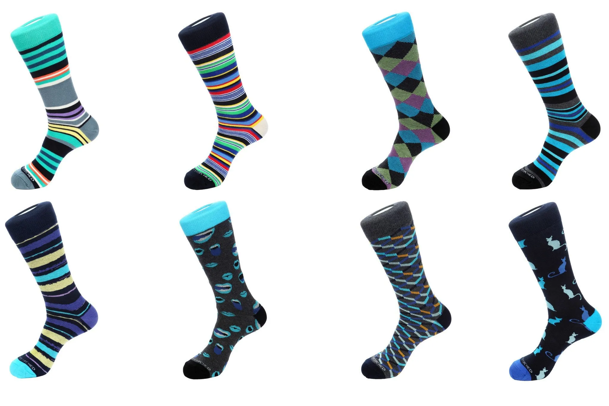 8 Pair Combo Pack Socks