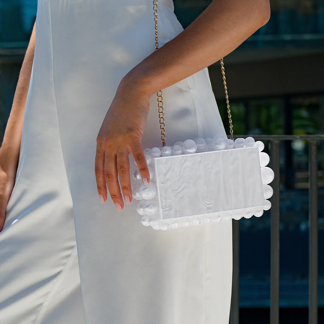 Acrylic Cloud Clutch Bag