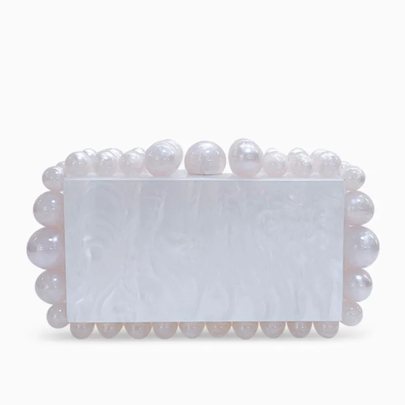 Acrylic Cloud Clutch Bag