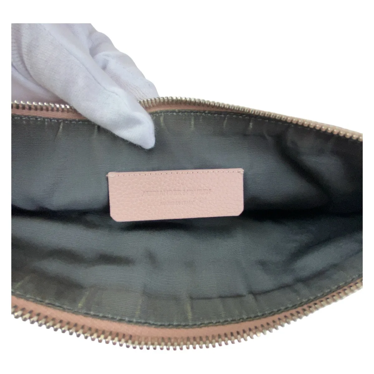 Alexander McQueen Pink Leather Clutch Bag