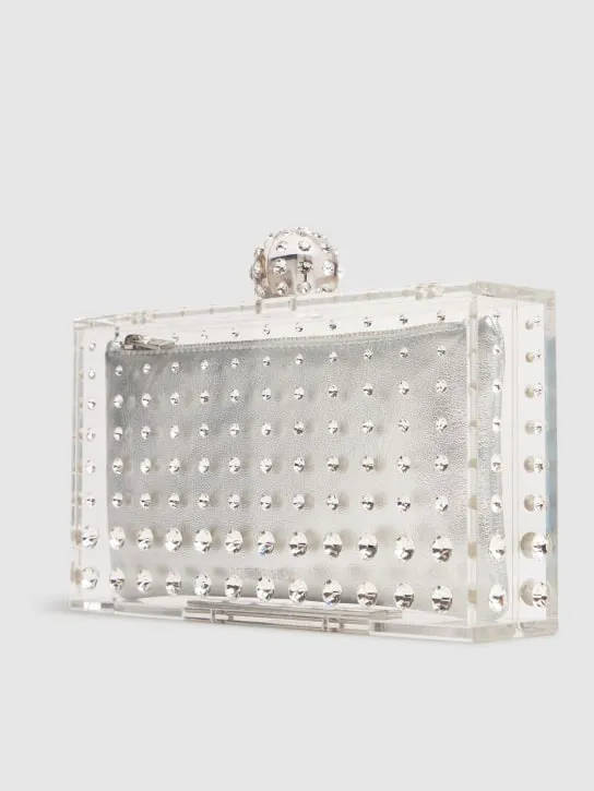 Aquazzura   Tequila resin clutch w/crystals 