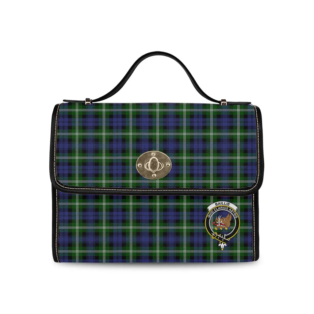 Baillie (Bailey) Tartan Waterproof Canvas Bag with Family Crest