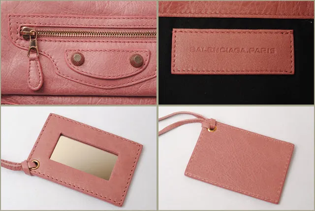 Balenciaga Giant Envelope Clutch Bag Vintage Pink/Gold Hardware