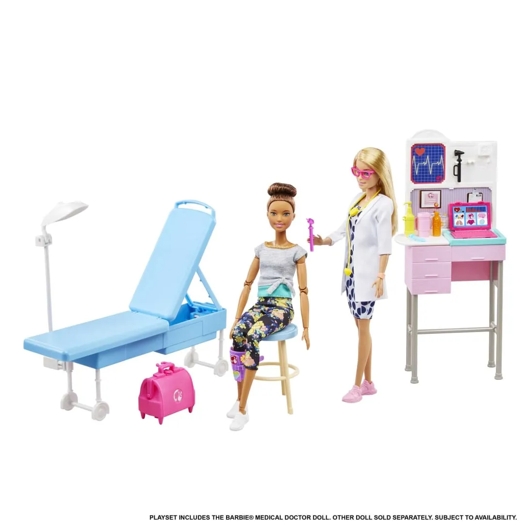 Barbie Medical Doctor Doll with Doctor Accessories & Playset for Kids Ages 3 