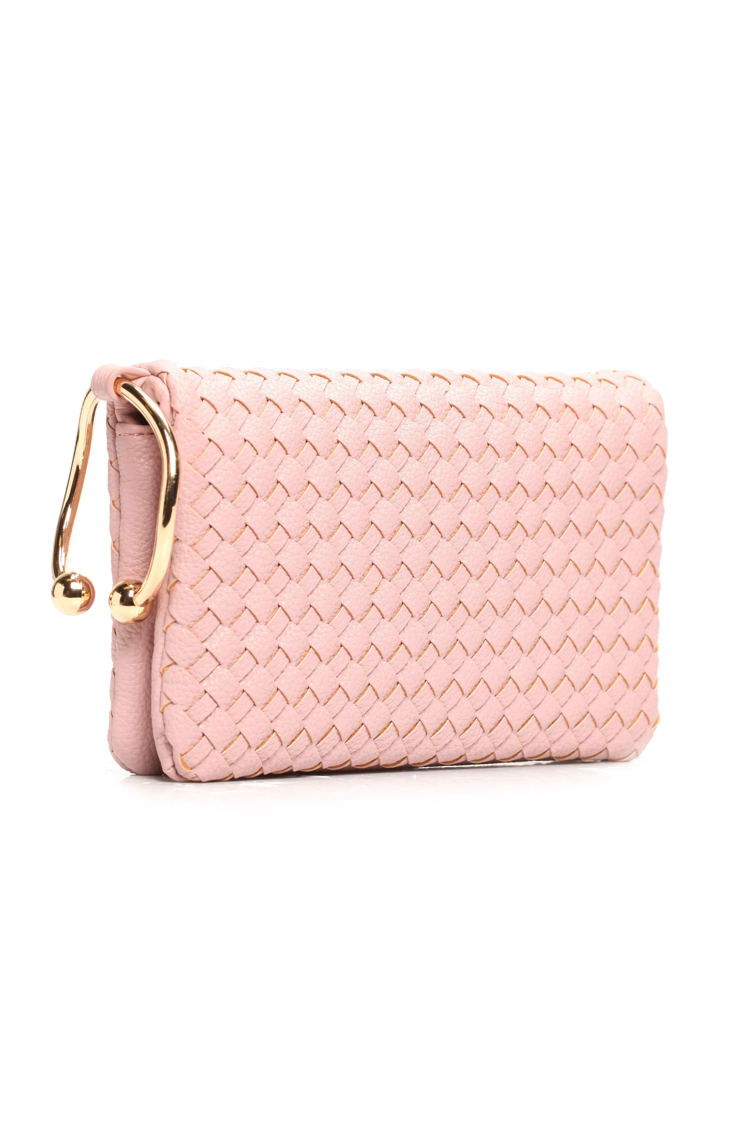 Bella Woven Bag - Blush