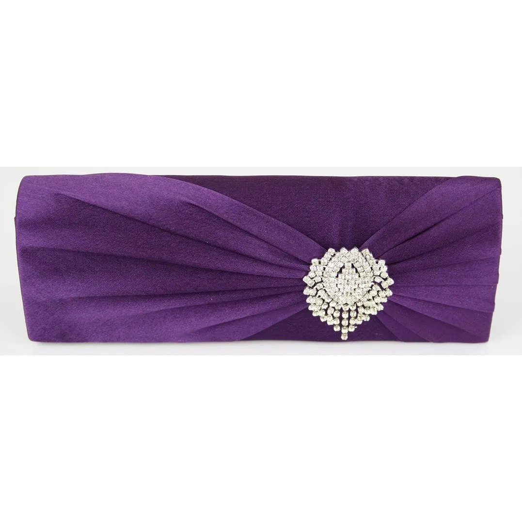 Belle Luxury Satin Clutch Handbag