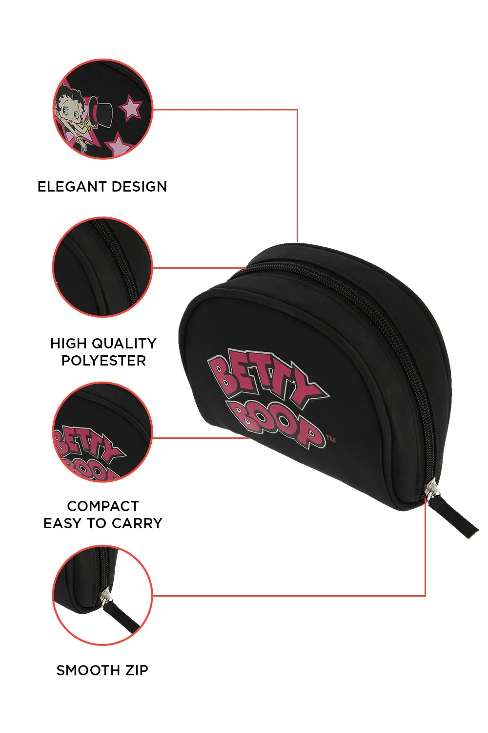 Betty Bop Show Girl Cosmetic Case