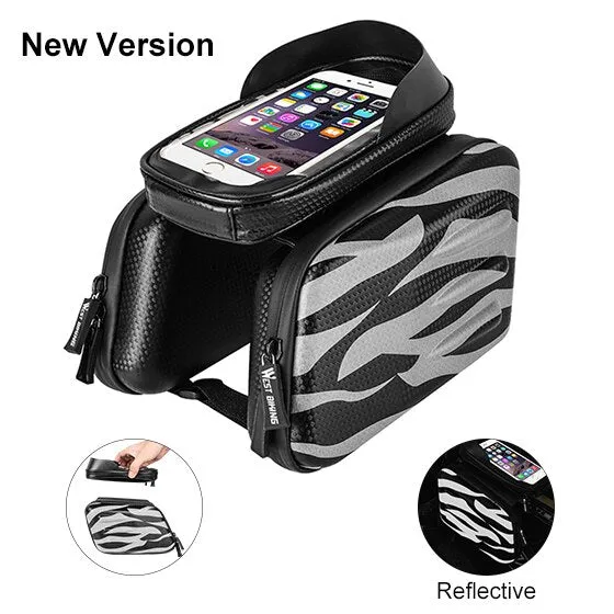 Bicycle Bag Front Frame MTB Bike Bag Cycling Accessories High Quality Waterproof Touch Screen Top Tube Phone Bag