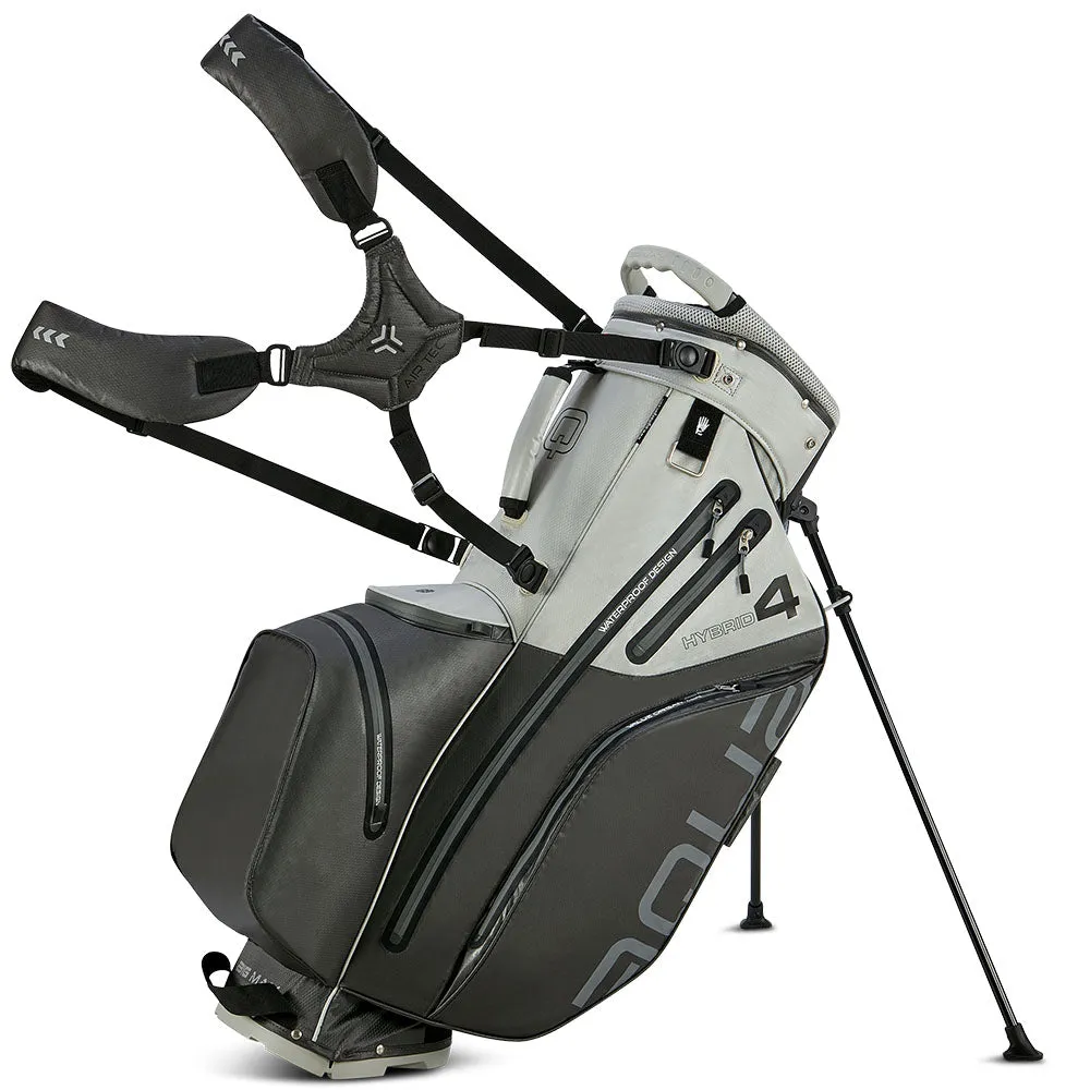 Big Max Aqua Hybrid 4 Waterproof Stand Bag - Grey/Silver