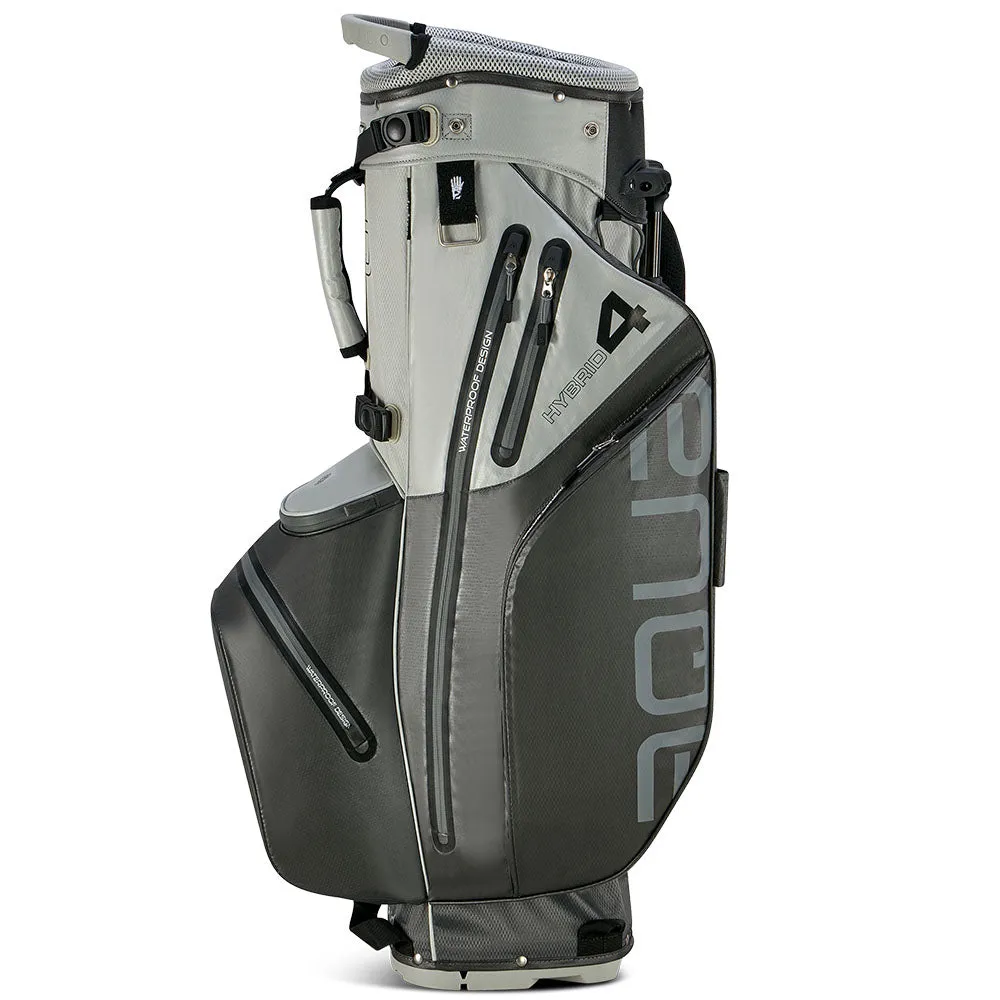 Big Max Aqua Hybrid 4 Waterproof Stand Bag - Grey/Silver