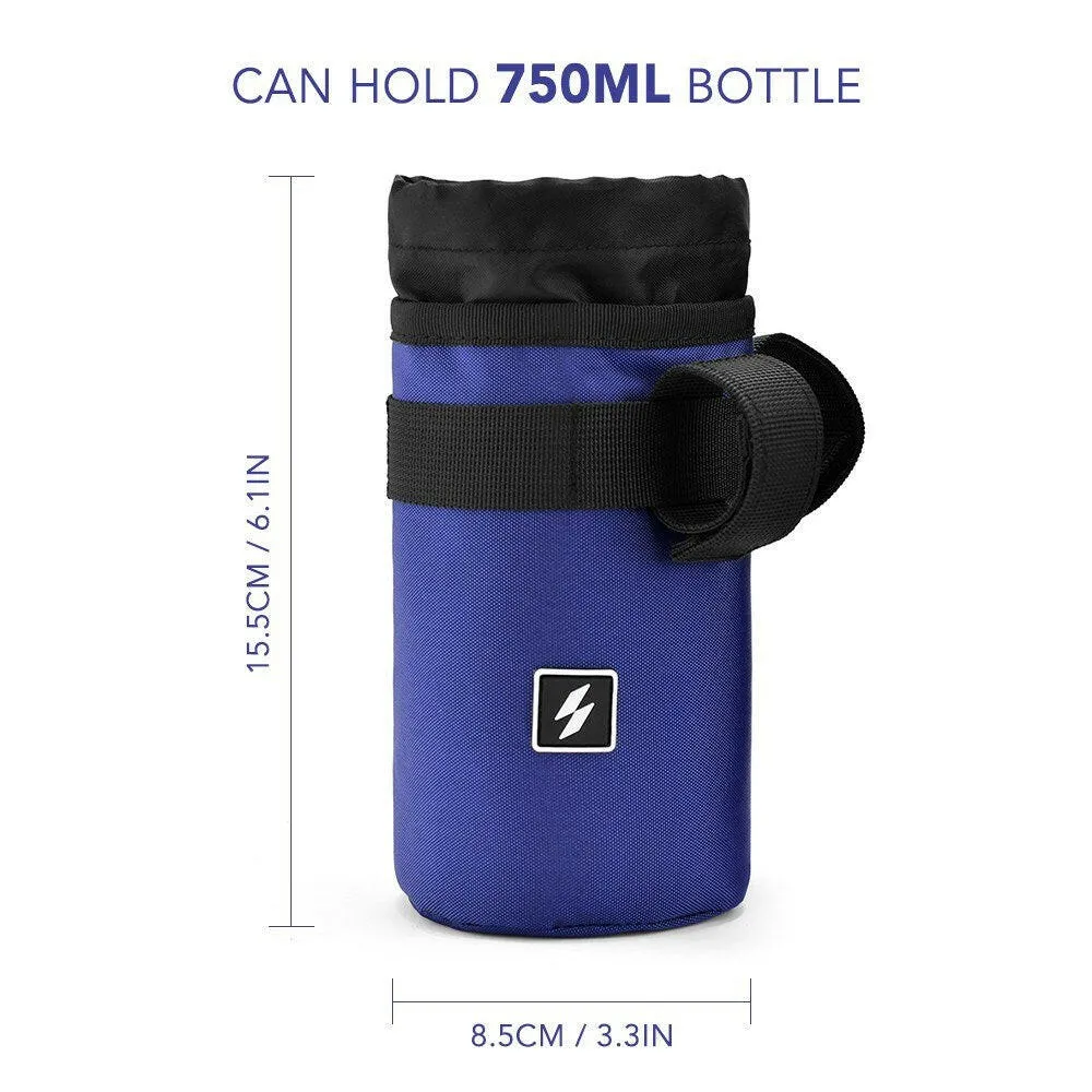 Bike Bicycle Handlebar Water Holder Bike Handlebar Bottle Bag Insulated Cup Drink Snack Holder