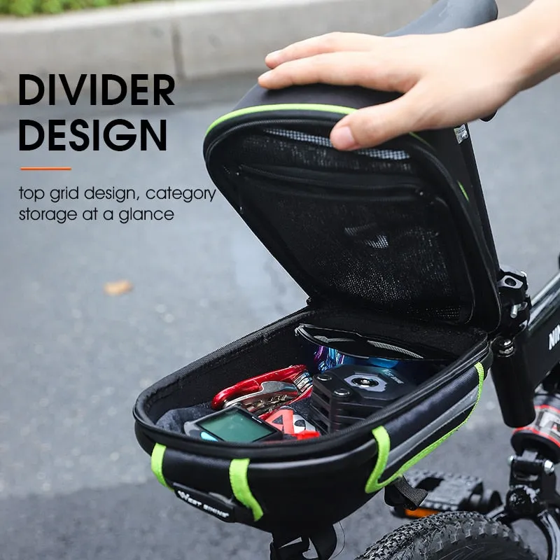 Bike Rear Rack Bag With Waterproof Rain Cover Quick Release Bicycle Trunk Bag For MTB Cruisers Bike Cycling Travel