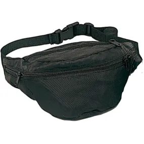 Black - Army 4-Pocket Fanny Pack - Polyester