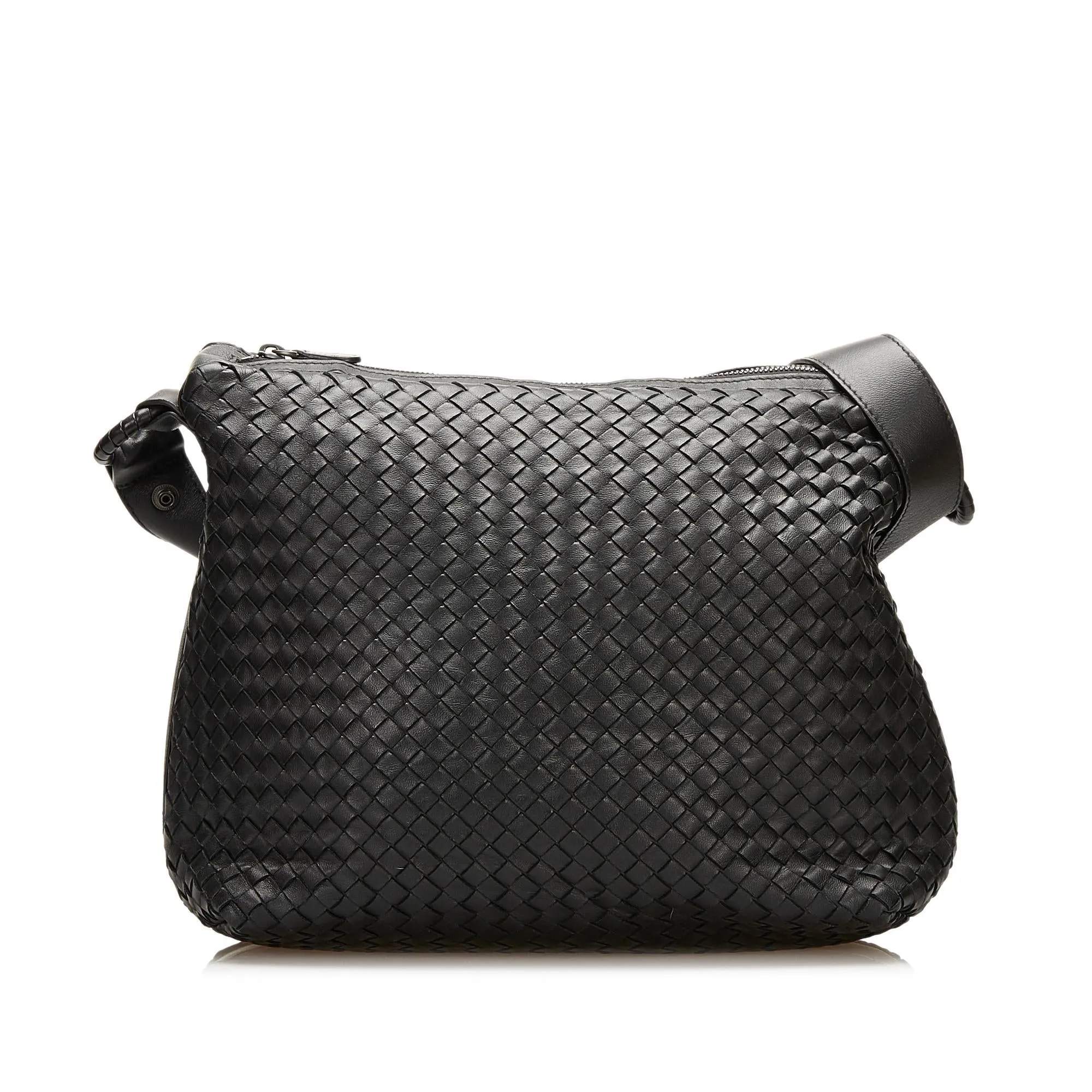 Bottega Veneta Intrecciato Leather Shoulder Bag (SHG-35446)