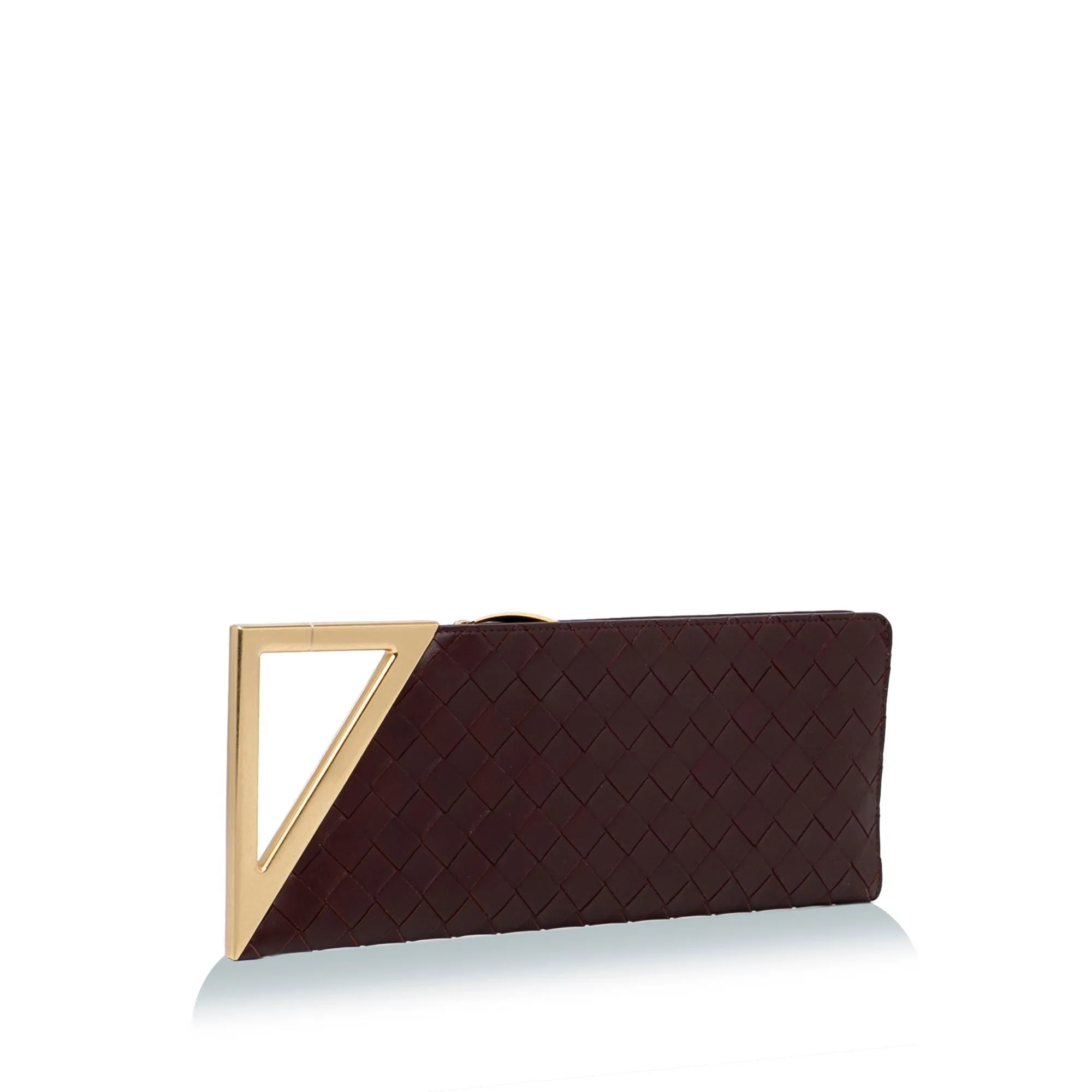 Bottega Veneta Intrecciato The Rim Clutch Bag (SHG-ChX1Fs)