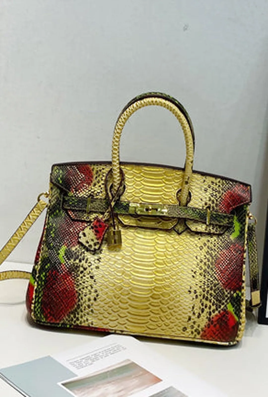 BOUDICCA - PYTHON KELLY BAG