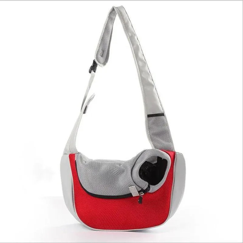 Breathable Pet Dog Sling: Stylish & Lightweight Travel Companion