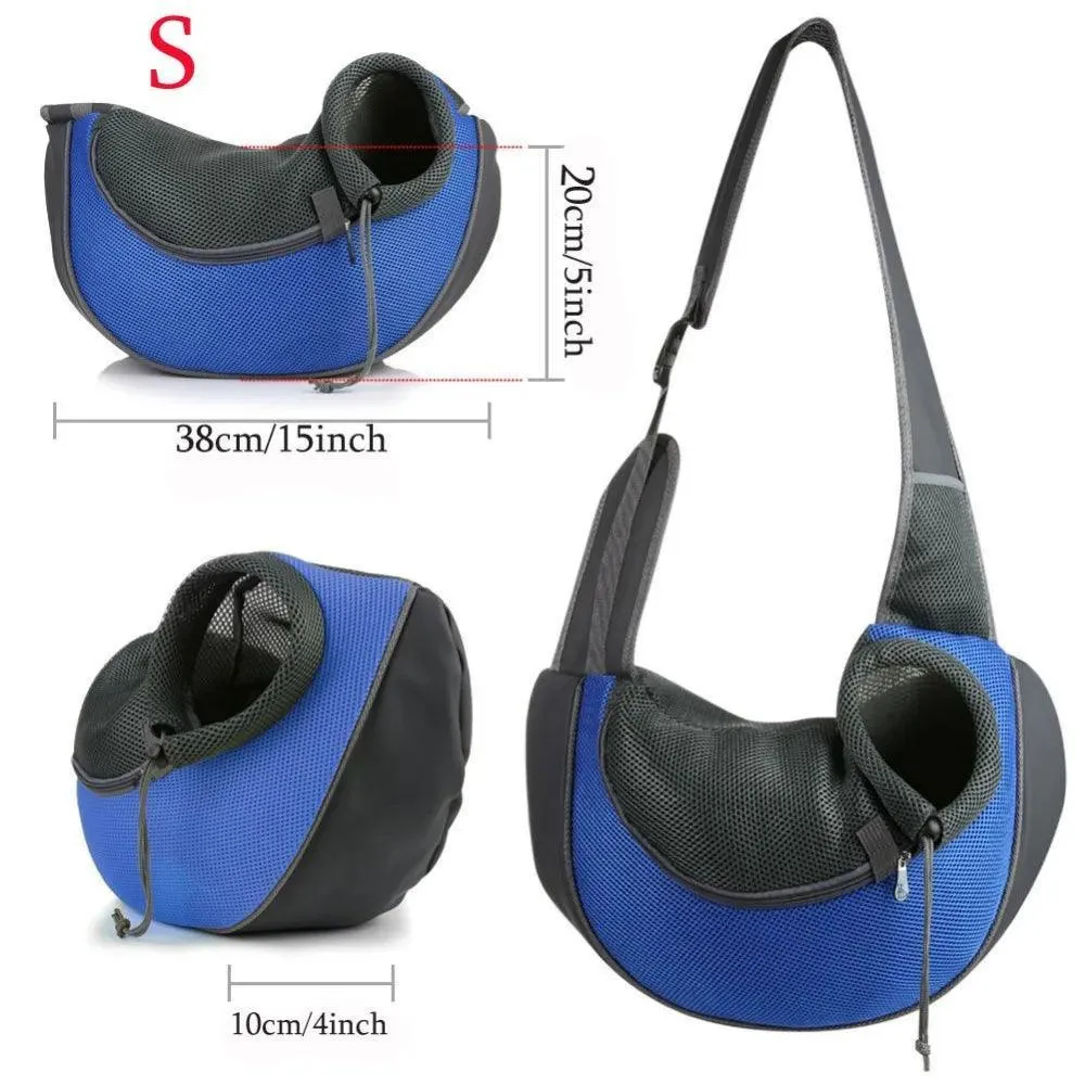 Breathable Pet Dog Sling: Stylish & Lightweight Travel Companion