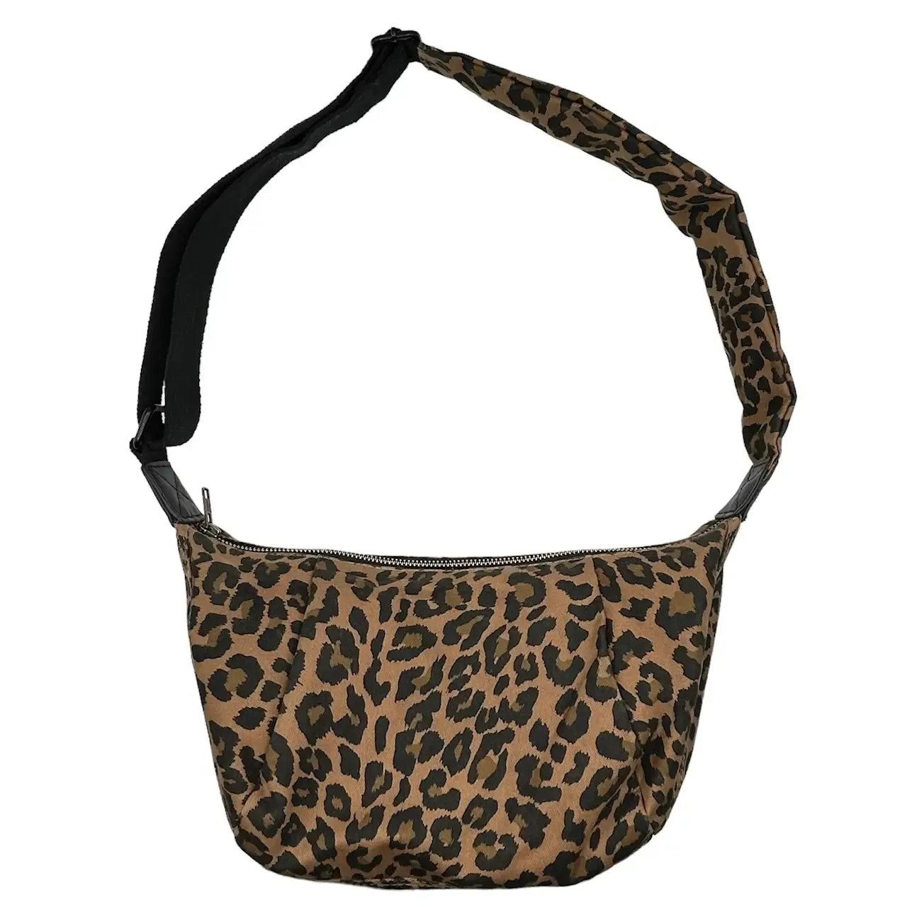 Brixton Cross Body Sling Bag - Leopard Print Brown - Small