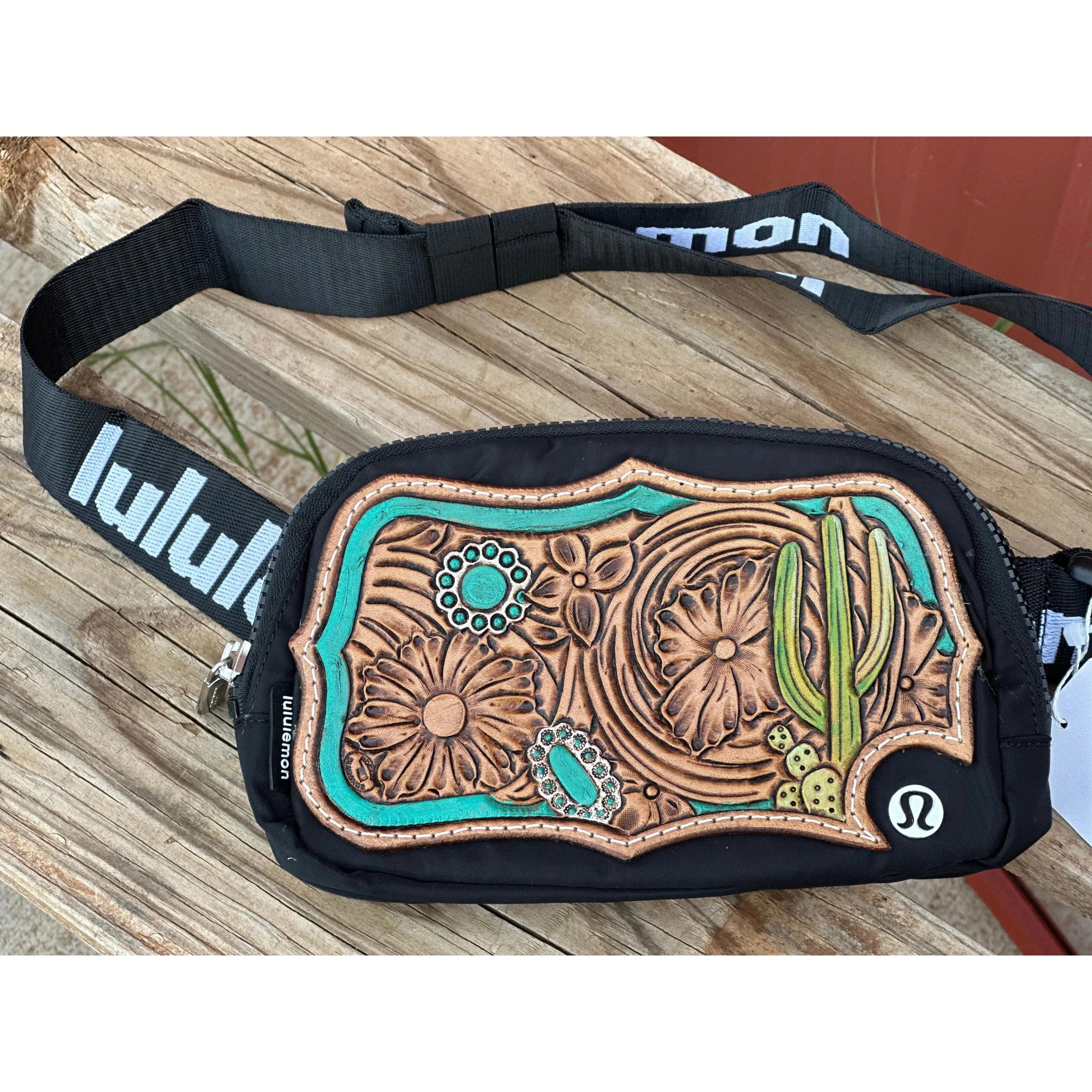 Cactus and Floral Belt Bag