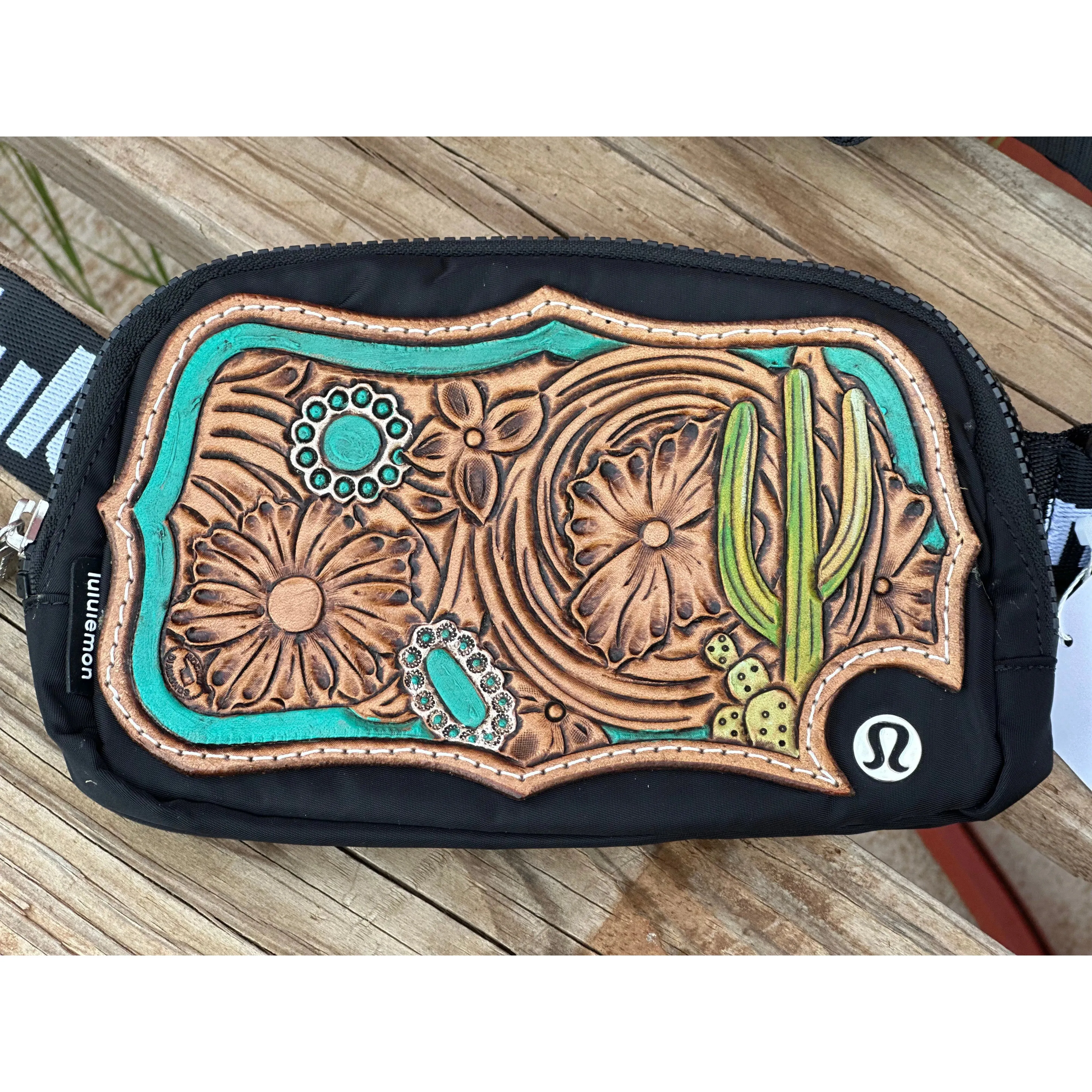 Cactus and Floral Belt Bag