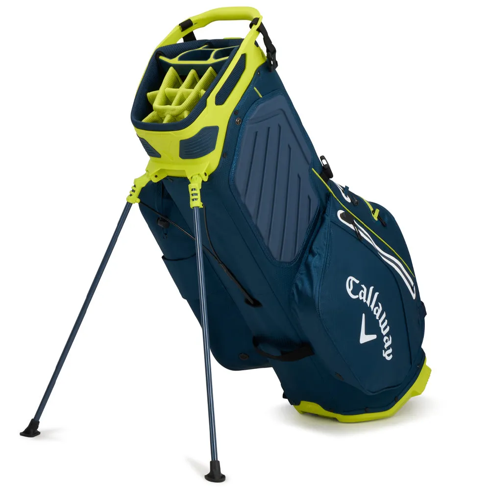 Callaway Fairway 14 Hyper Dry Waterproof Stand Bag - Navy/Florescent Yellow