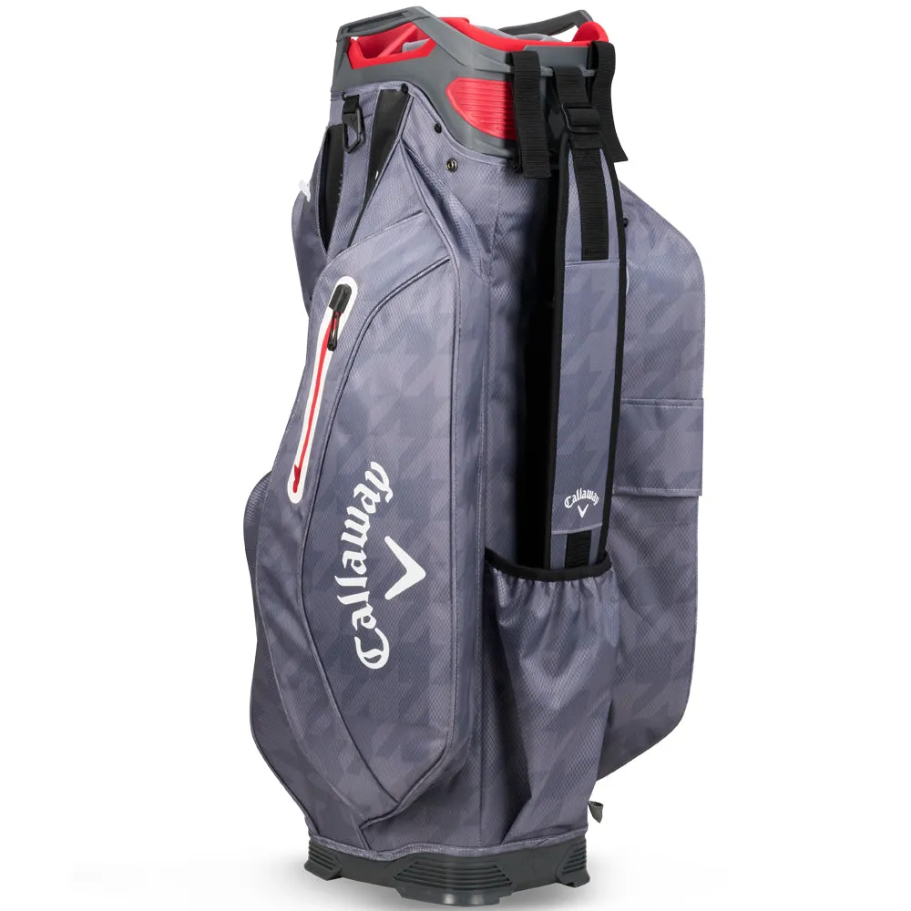 Callaway Org 14 HD Waterproof Cart Bag - Charcoal Houndstooth