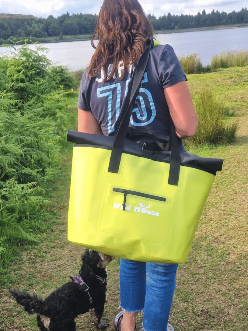 Caribou tote bag - luscious lime