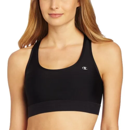 Champion Women's Absolute Workout Sports Bra, Black, X-Small