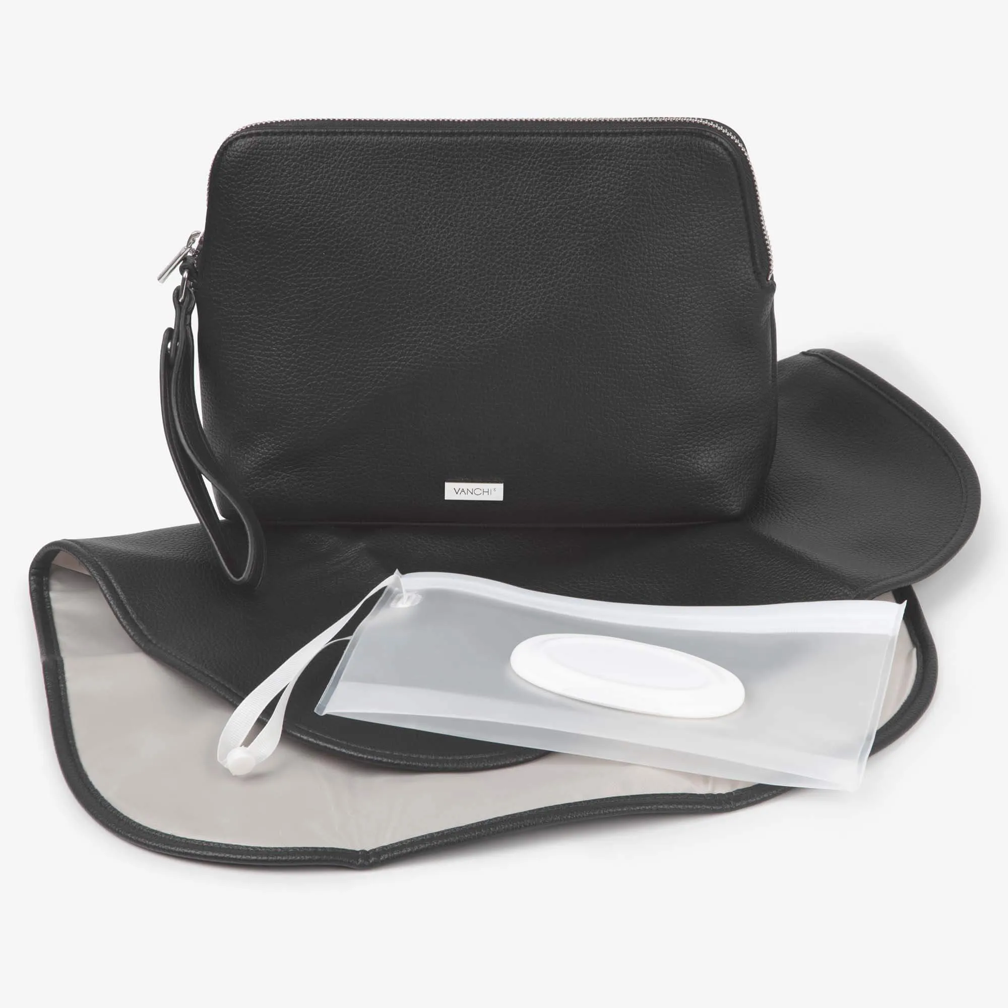 Changing Pouch/ Nappy Clutch - Black