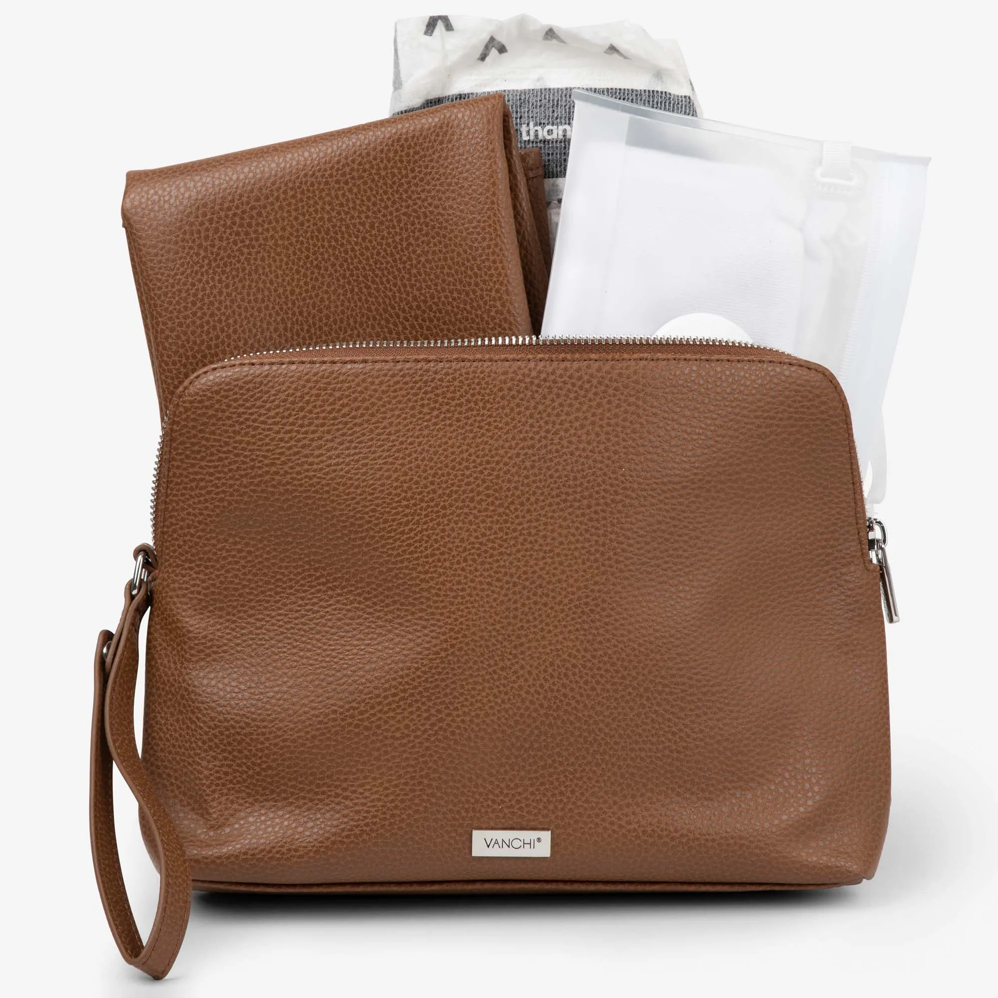 Changing Pouch - Pebbled Tan