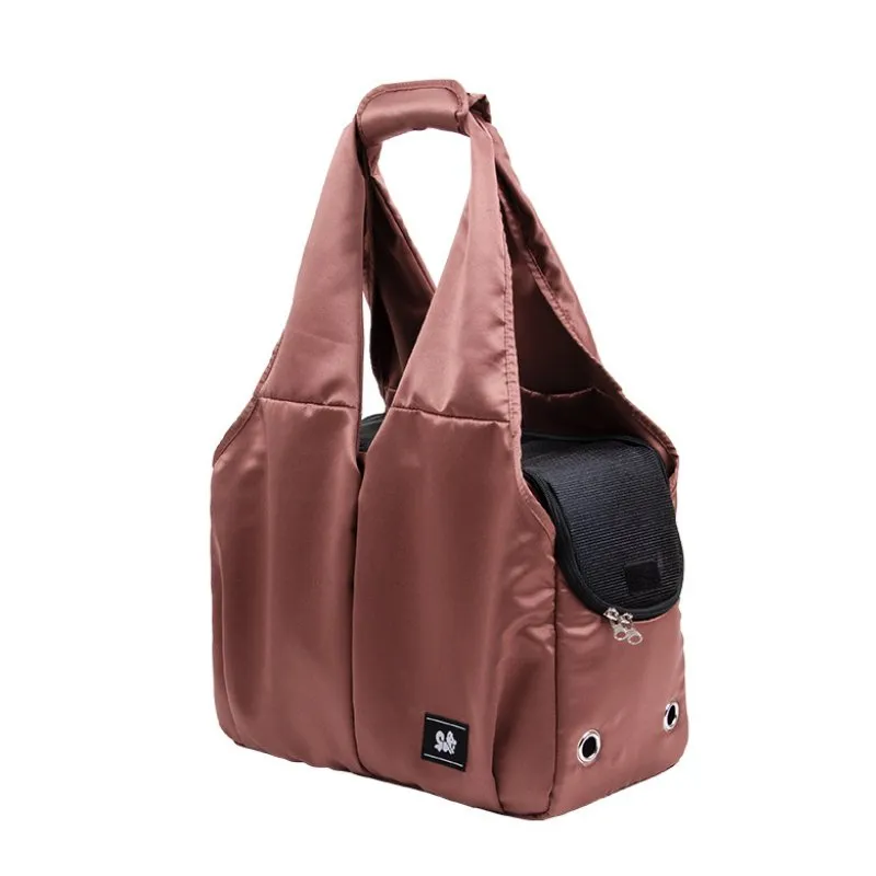 Chic Pet Tote Carrier with Enhanced Storage