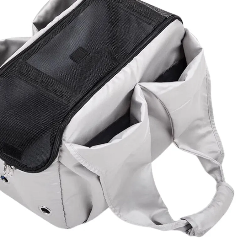 Chic Pet Tote Carrier with Enhanced Storage