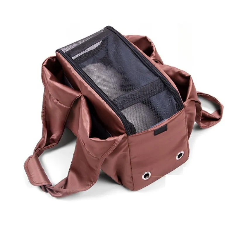 Chic Pet Tote Carrier with Enhanced Storage