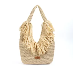 Chic Raffia Beach Bag