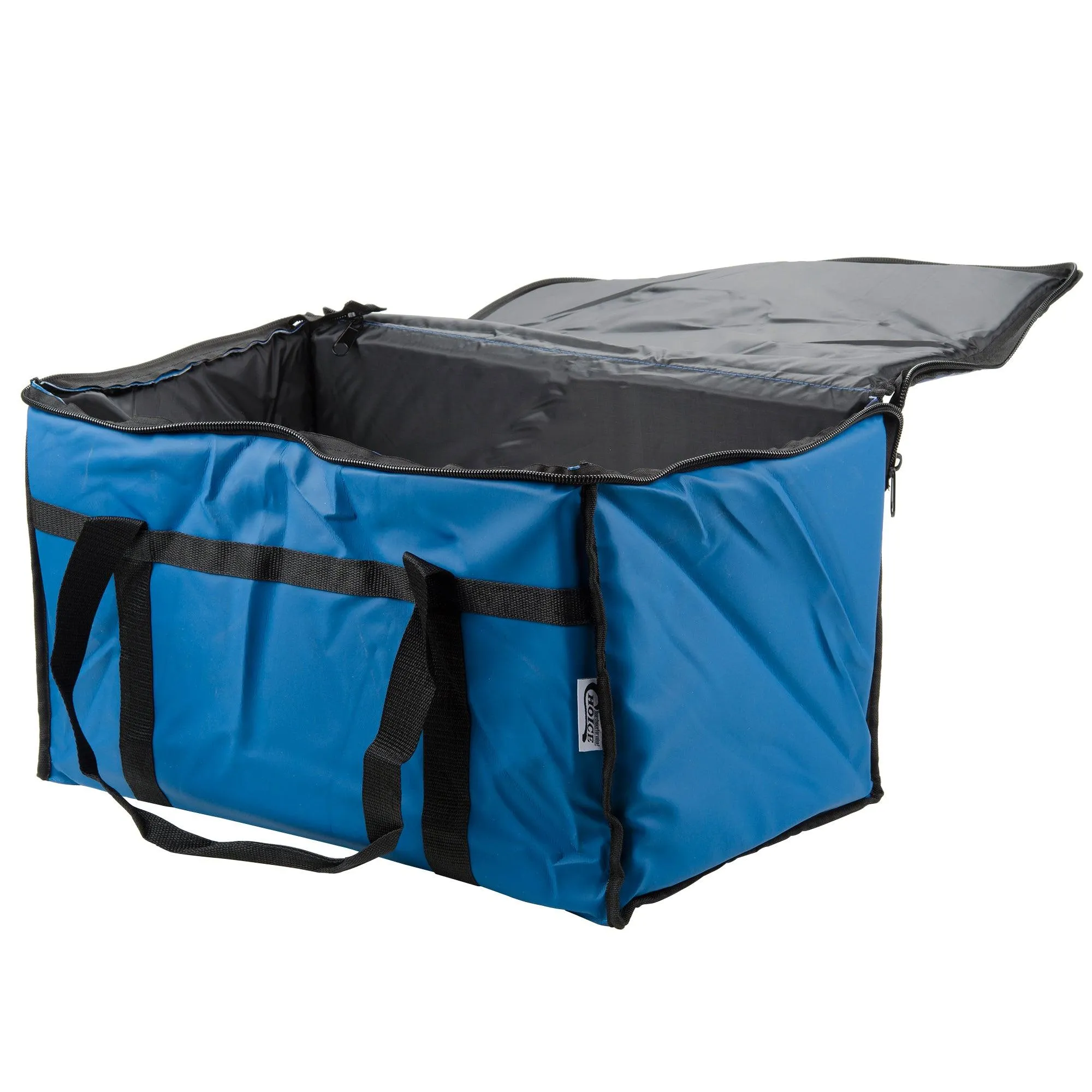 Choice 124FCARRBL 23" x 13" x 15" Insulated Nylon Top Loading Food Delivery Bag - Blue