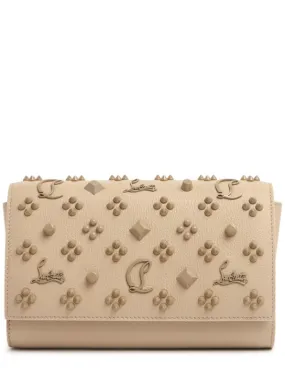 Christian Louboutin   Paloma embellished leather clutch 