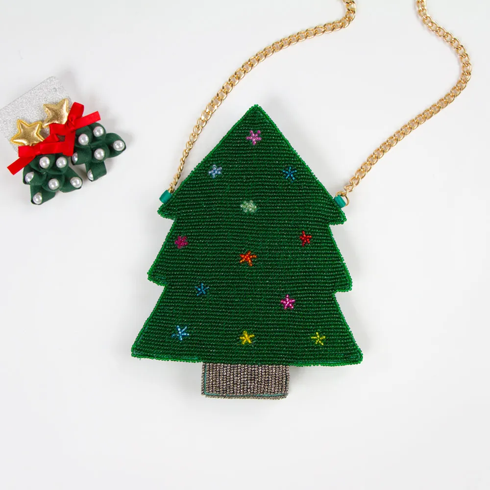 Christmas Tree Clutch Purse