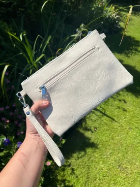 Clutch/Crossbody Bag - Cream