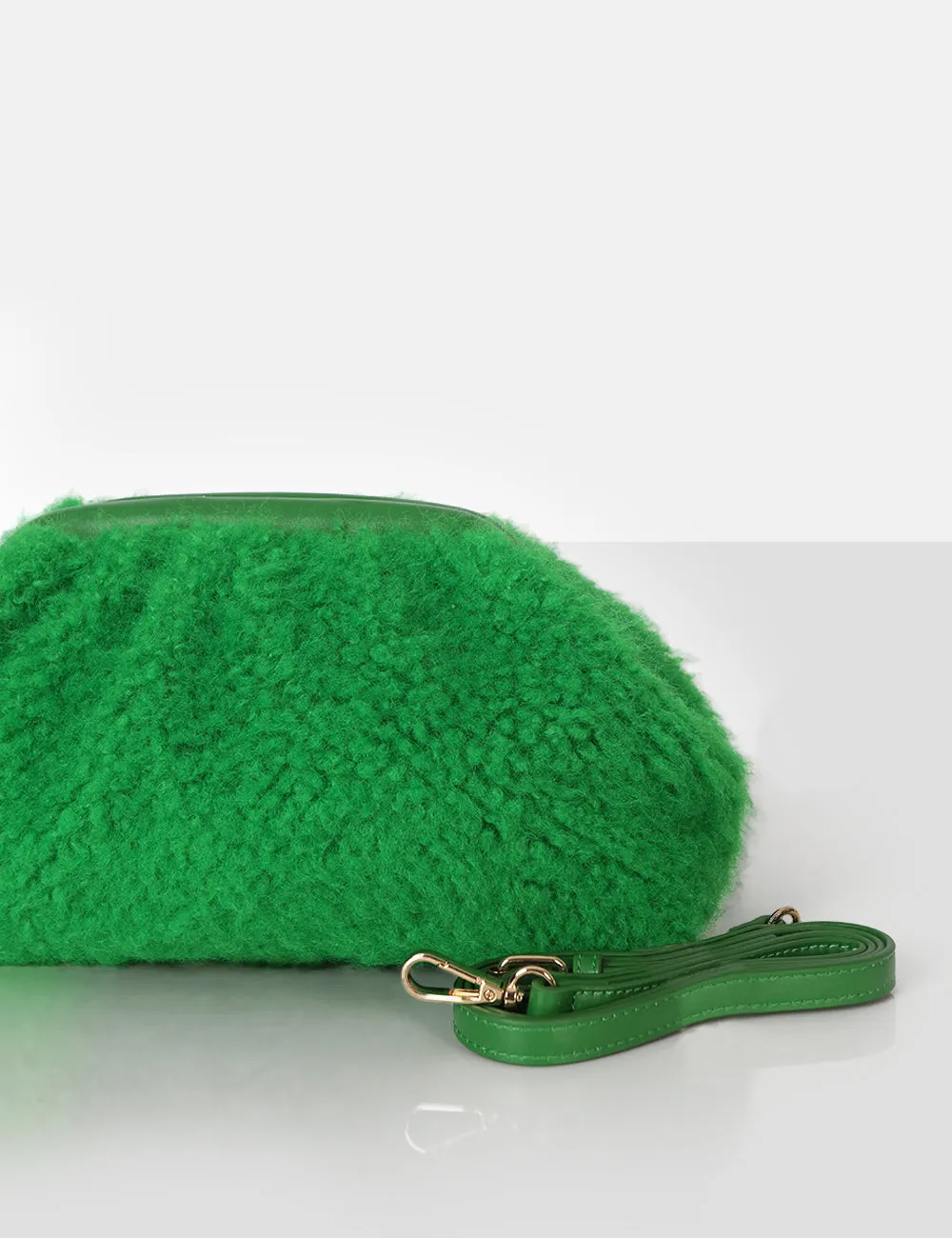 Compatible Green Teddy Clutch Bag