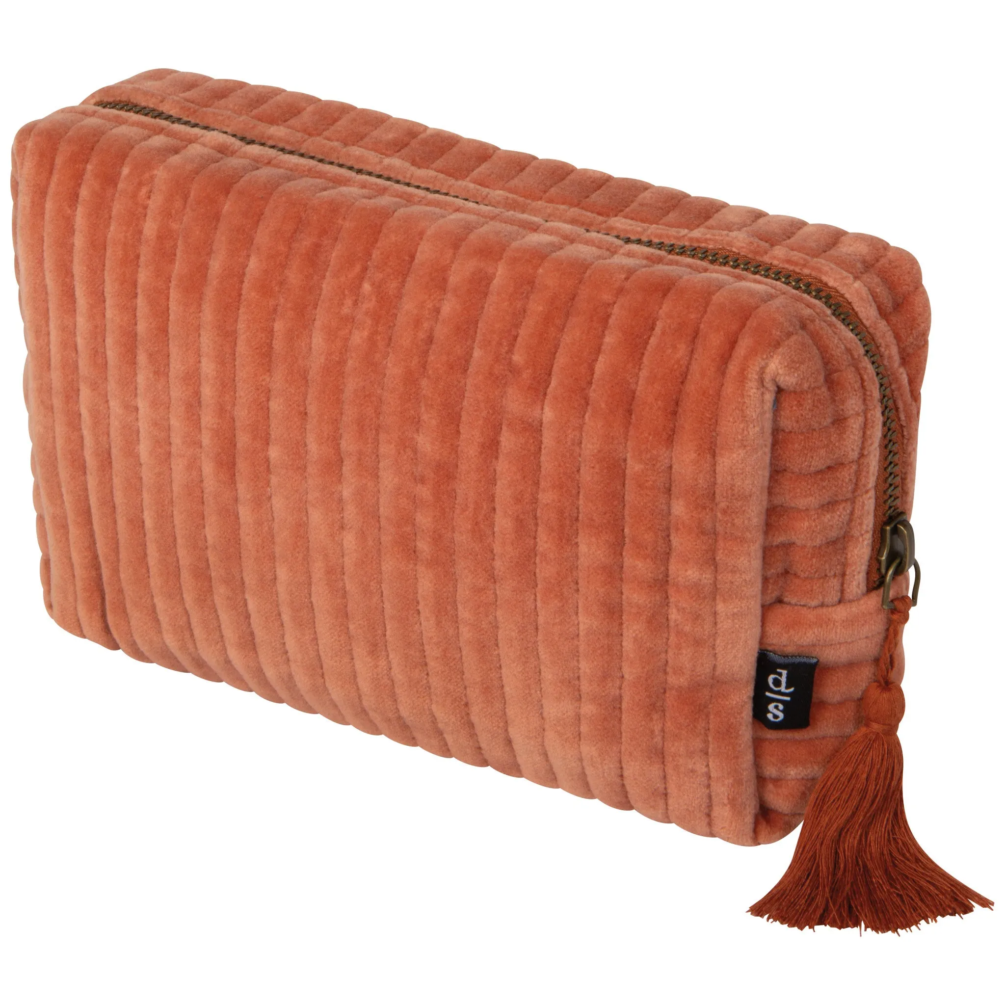 Copper Quilted Cosmetic Bag