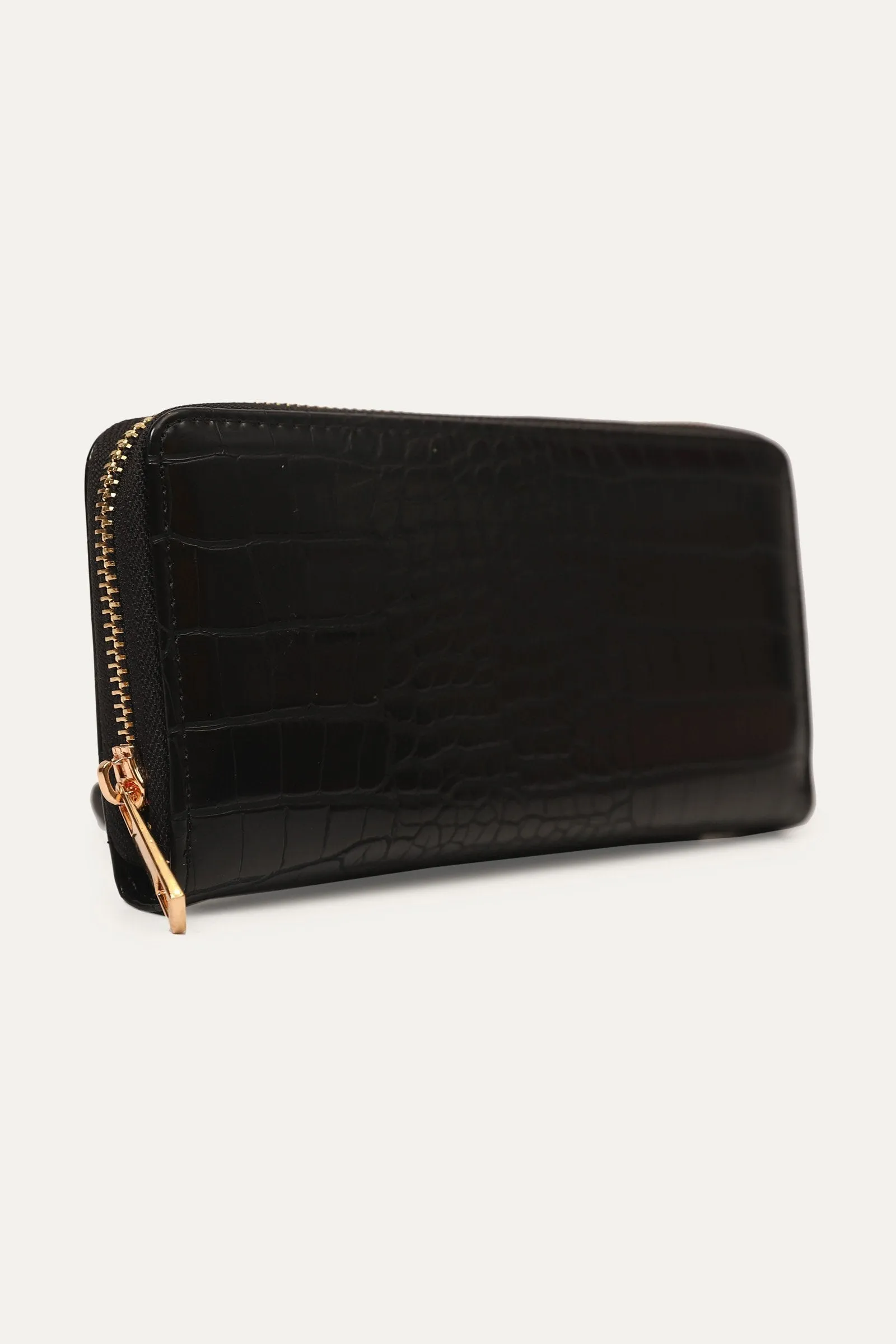 Croc Textured Clutch