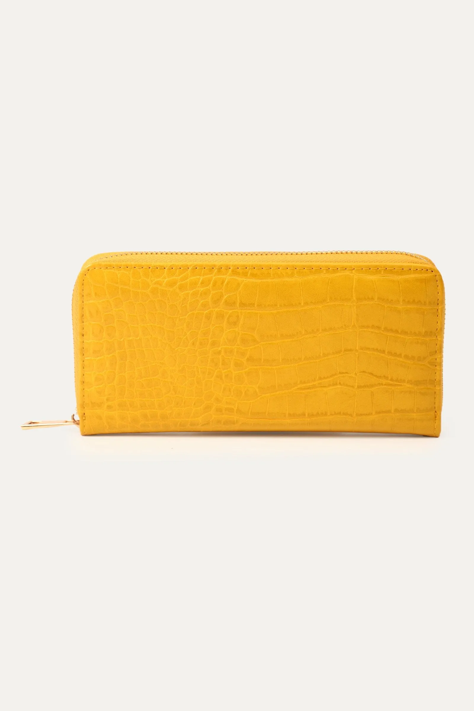 Croc Textured Clutch