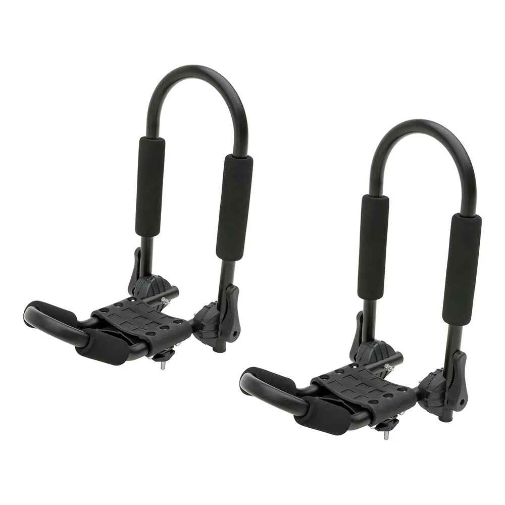 CURT Adjustable Aluminum Roof Rack Kayak Holders