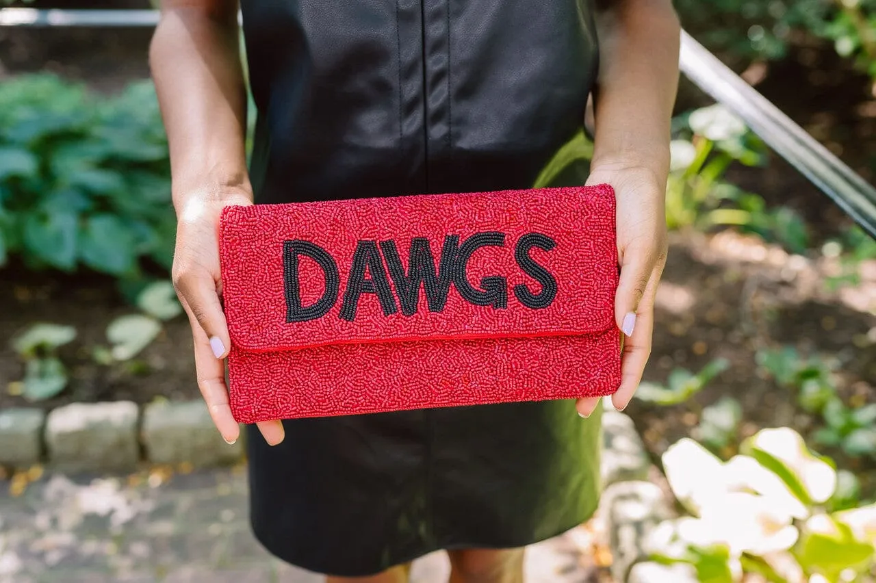 Dawgs Beaded Clutch