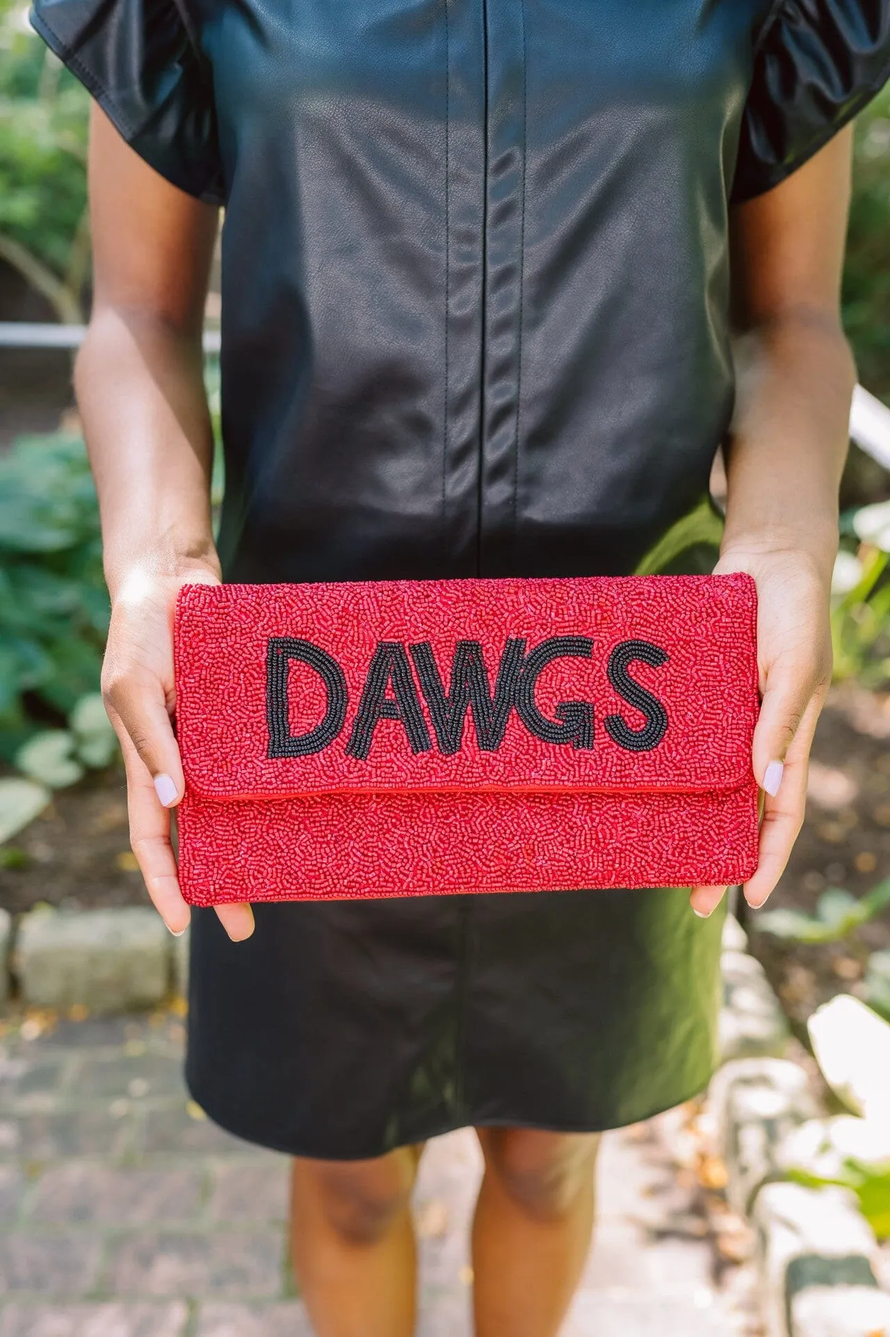 Dawgs Beaded Clutch