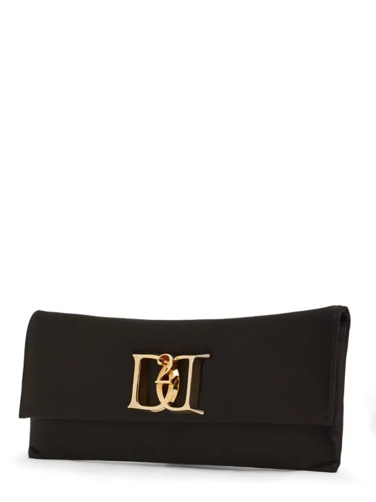 Dsquared2   Double D satin clutch 