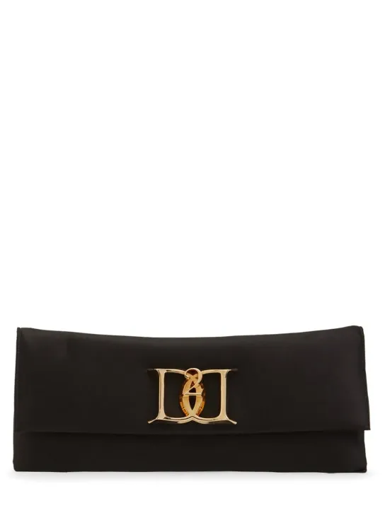 Dsquared2   Double D satin clutch 