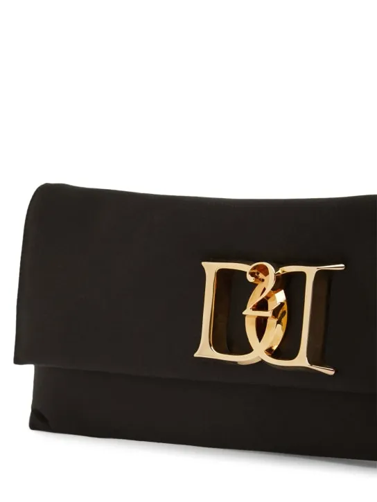 Dsquared2   Double D satin clutch 